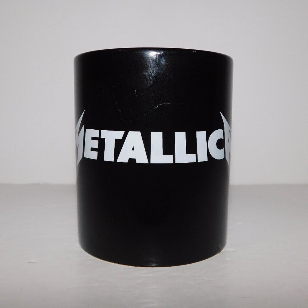 METALLICA Band Black White Mug 2019 Blackout Merch